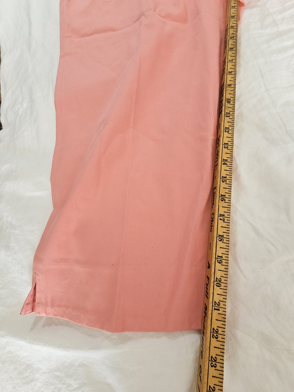 Larry Levine Coral-Pink Wide Leg Pants Size 20 - Picture 3 of 6